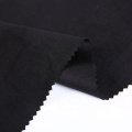 Poliéster Spandex Faux Stretch Micro Suede Leather Fabric preto